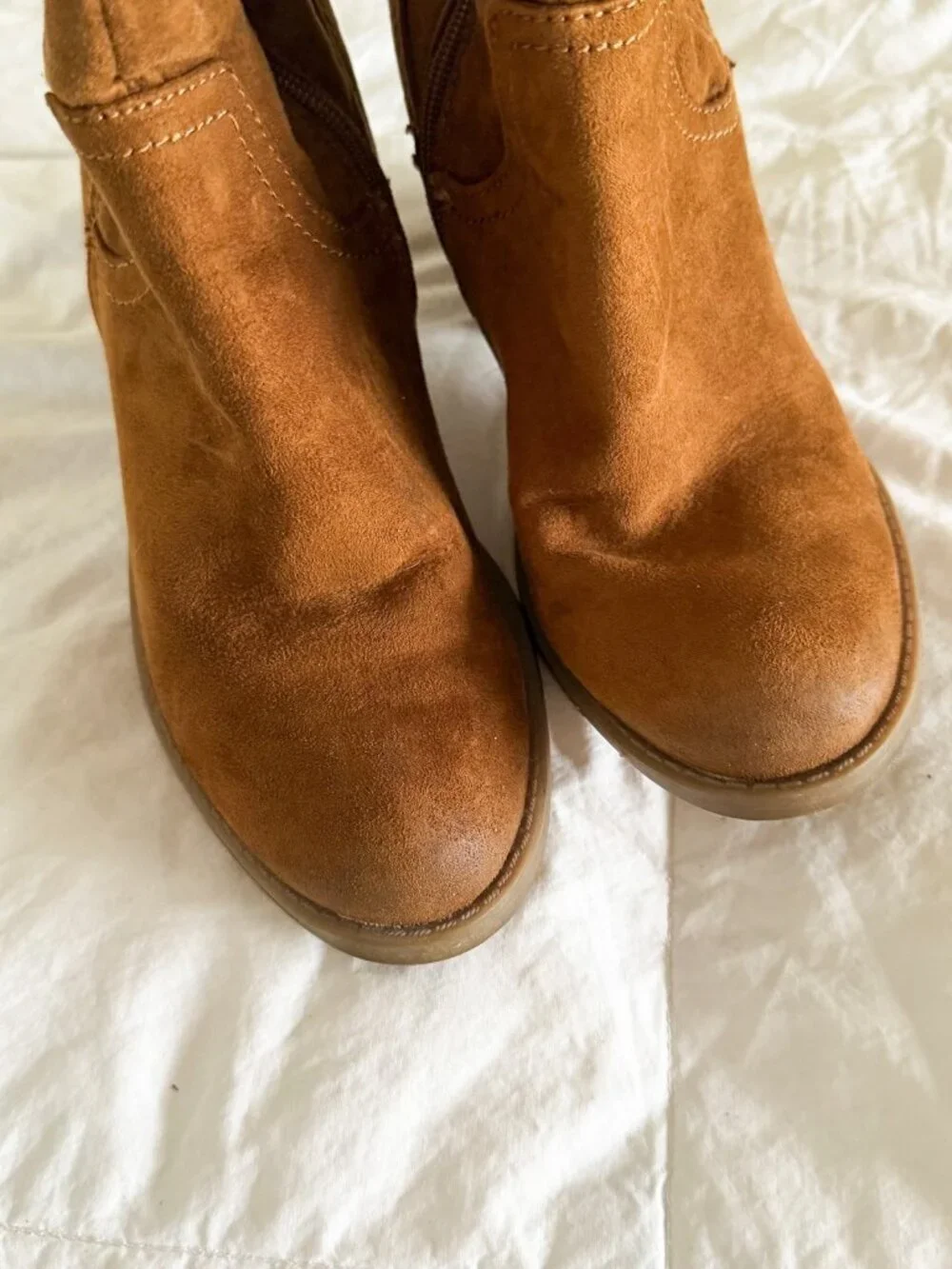 Universal Thread Brown Tan Over The Knee High Boots Block Heel Suede Womens 8